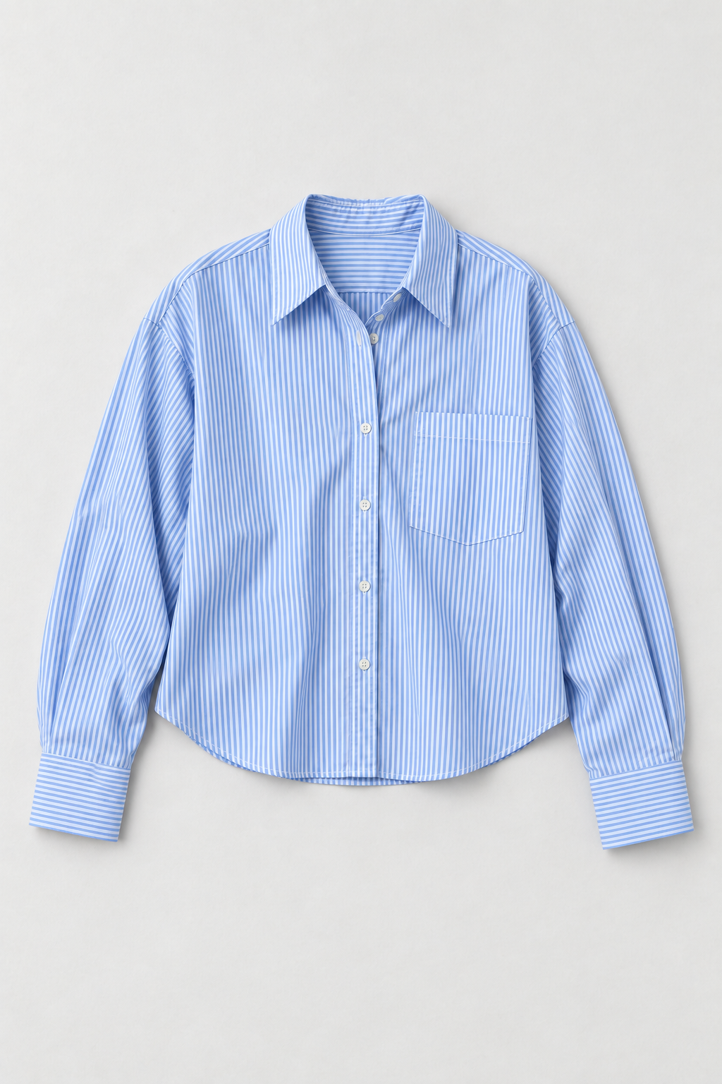 Relaxed Blue Stripe Shirt