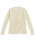 Ribbed Wrap Knit Top