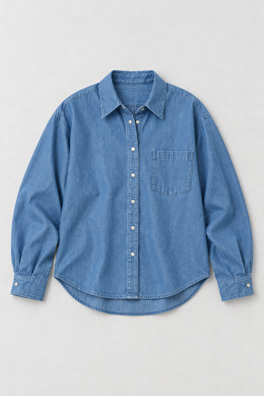 Oversized Soft Denim Shirt