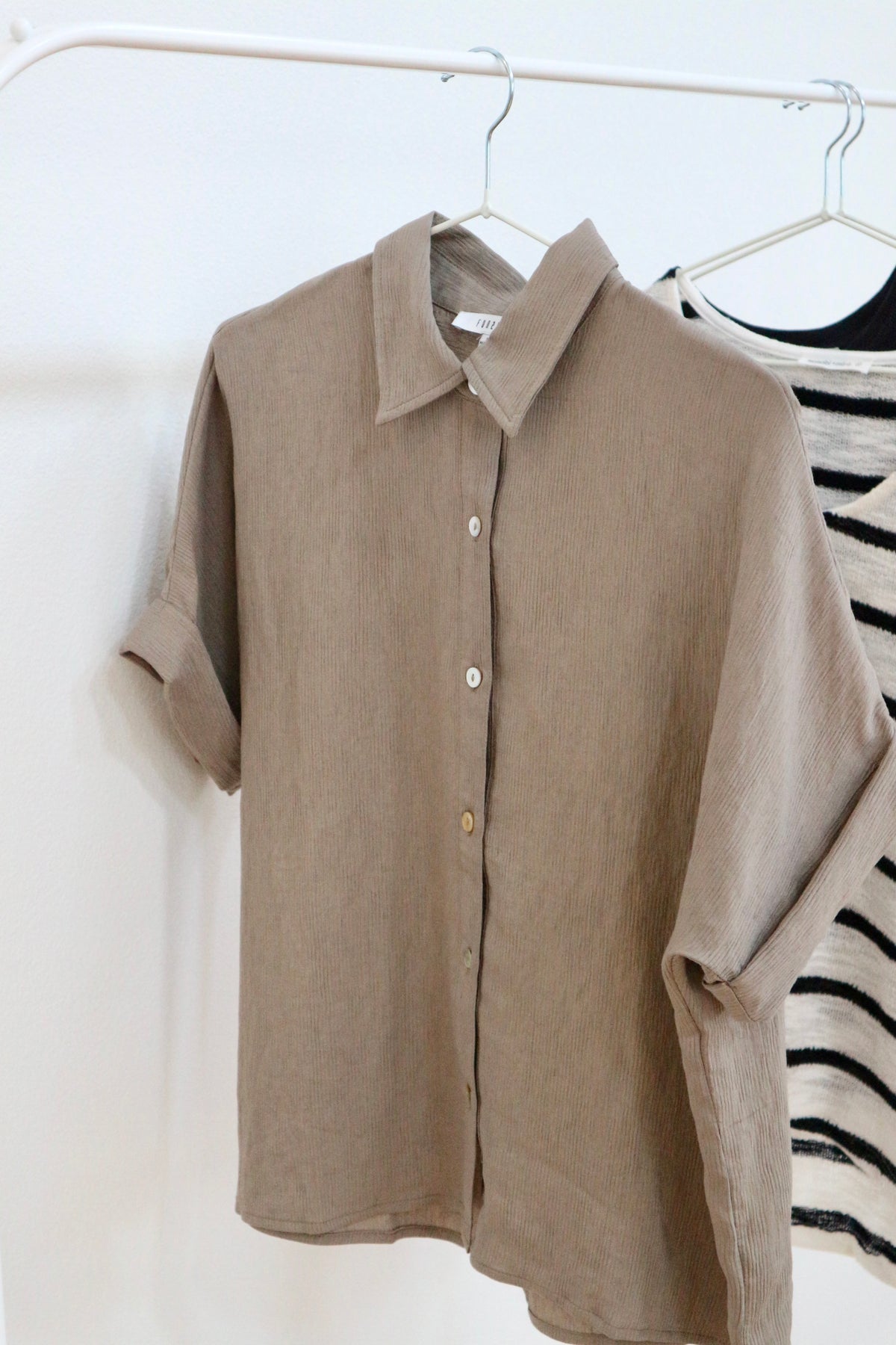 Camille Textured Button Shirt