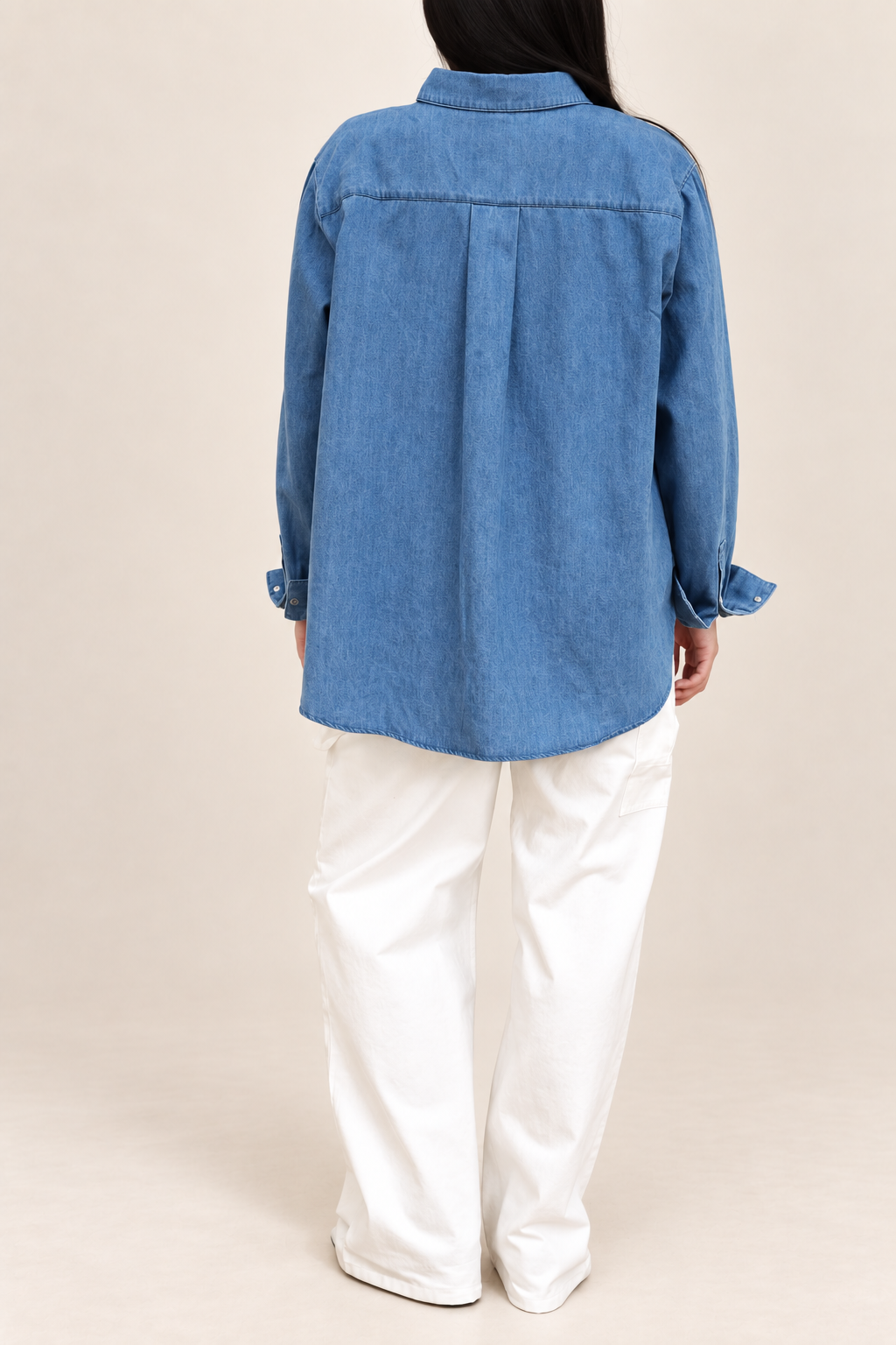 Oversized Soft Denim Shirt