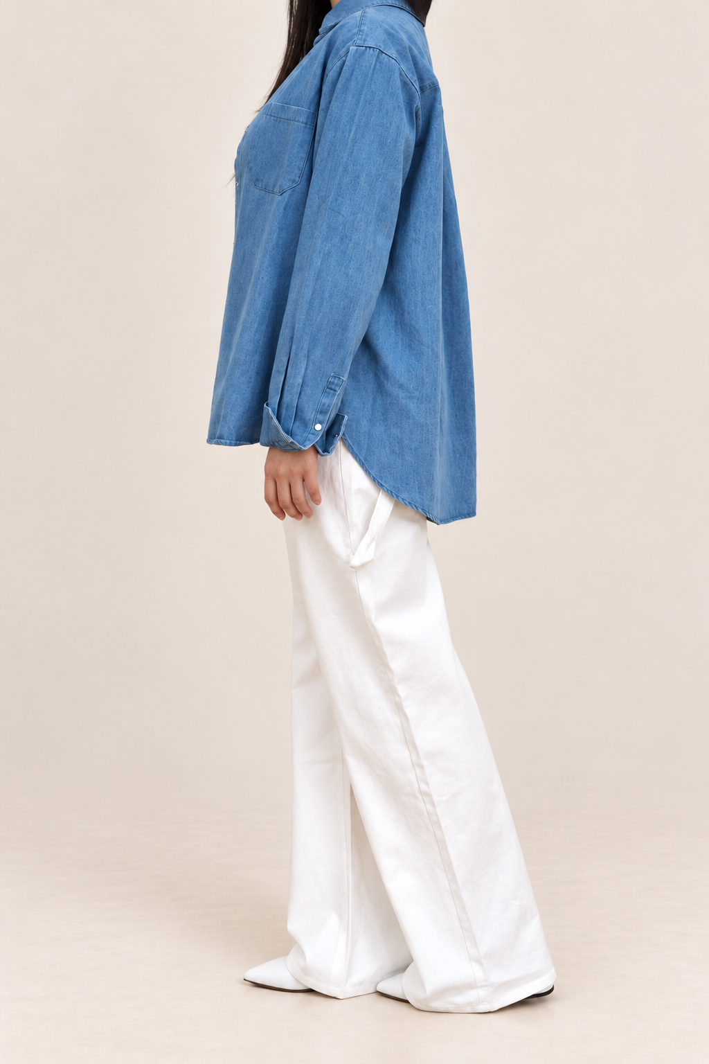 Oversized Soft Denim Shirt