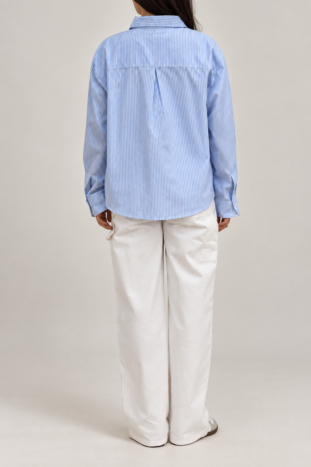 Relaxed Blue Stripe Shirt